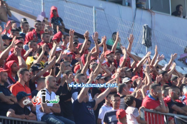 فيديو : الحسم النهائي ينتقل الى ارض الناصرة يوم الثلاثاء بعد التعادل 1-1 واكثر من 4500 مشجع ساند الفريق القسماوي 